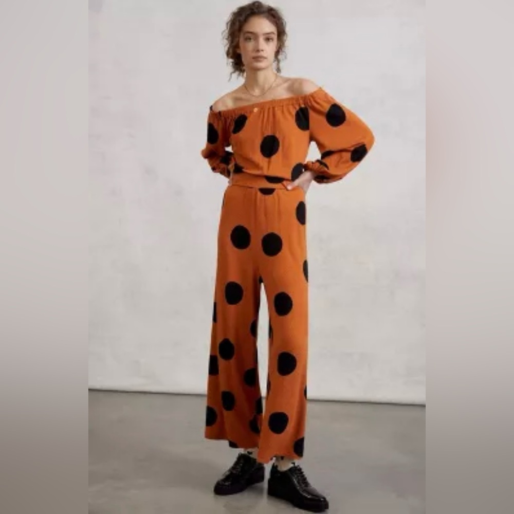 FARM Rio Mirana off the shoulder jump suit.